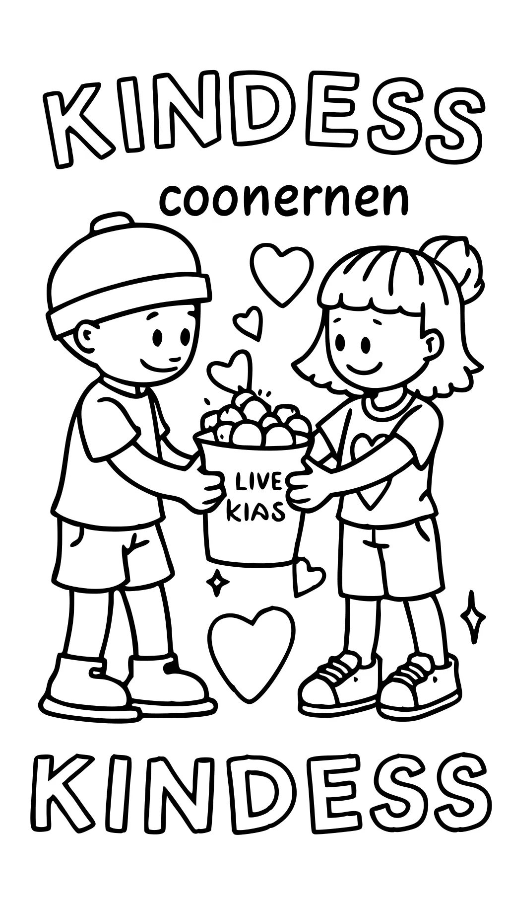 kindness coloring pages